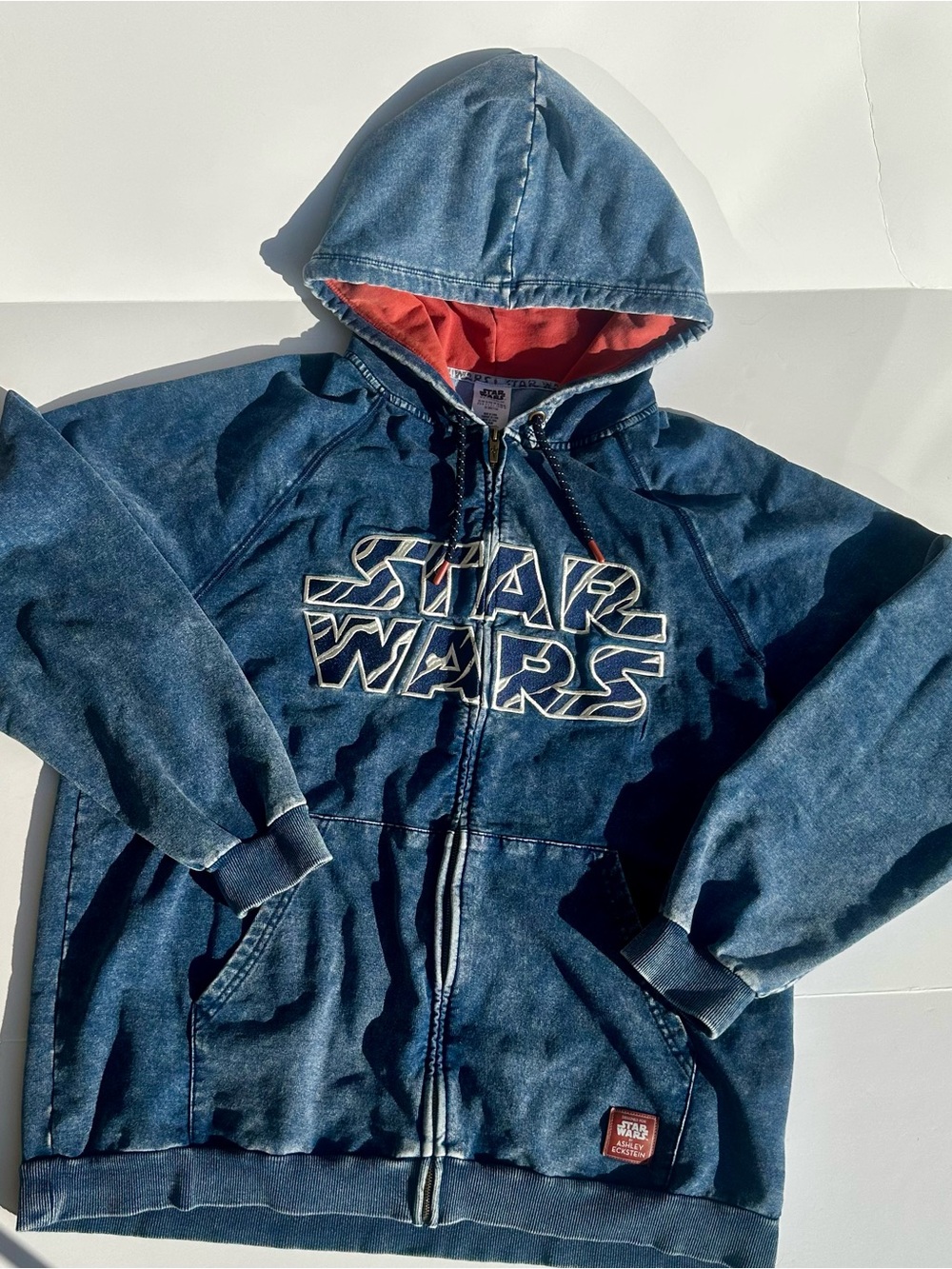 Disney Star Wars Ahsoka Tano by Ashley Eckstein Blue and Orange Zip Hoodie XL